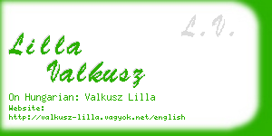 lilla valkusz business card